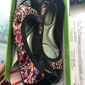 Colorful Kelly and Katie ballet flats, brand new